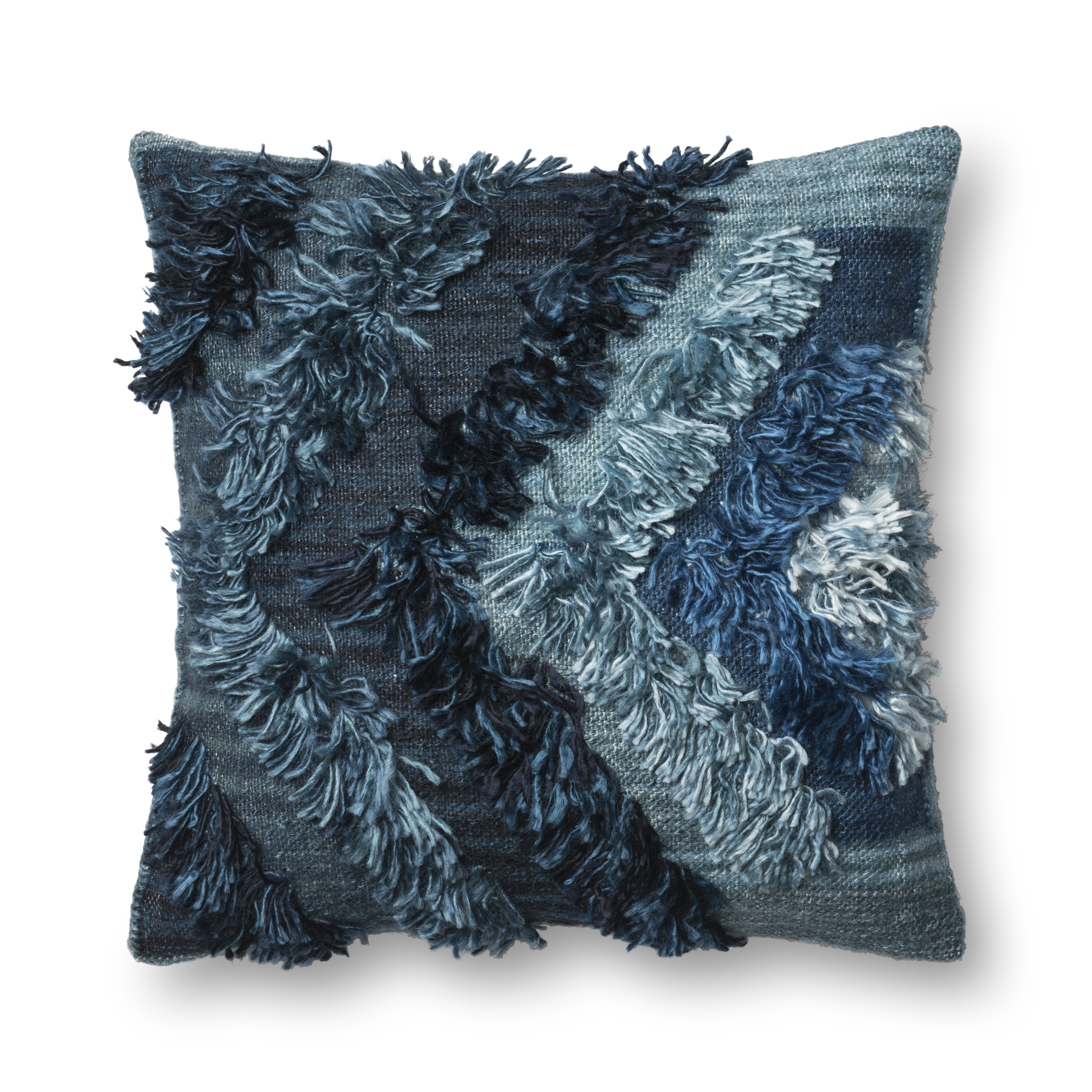 Justina Blakeney x Loloi PILLOWS P0416 Indigo 22" x 22" Cover Only - Image 0