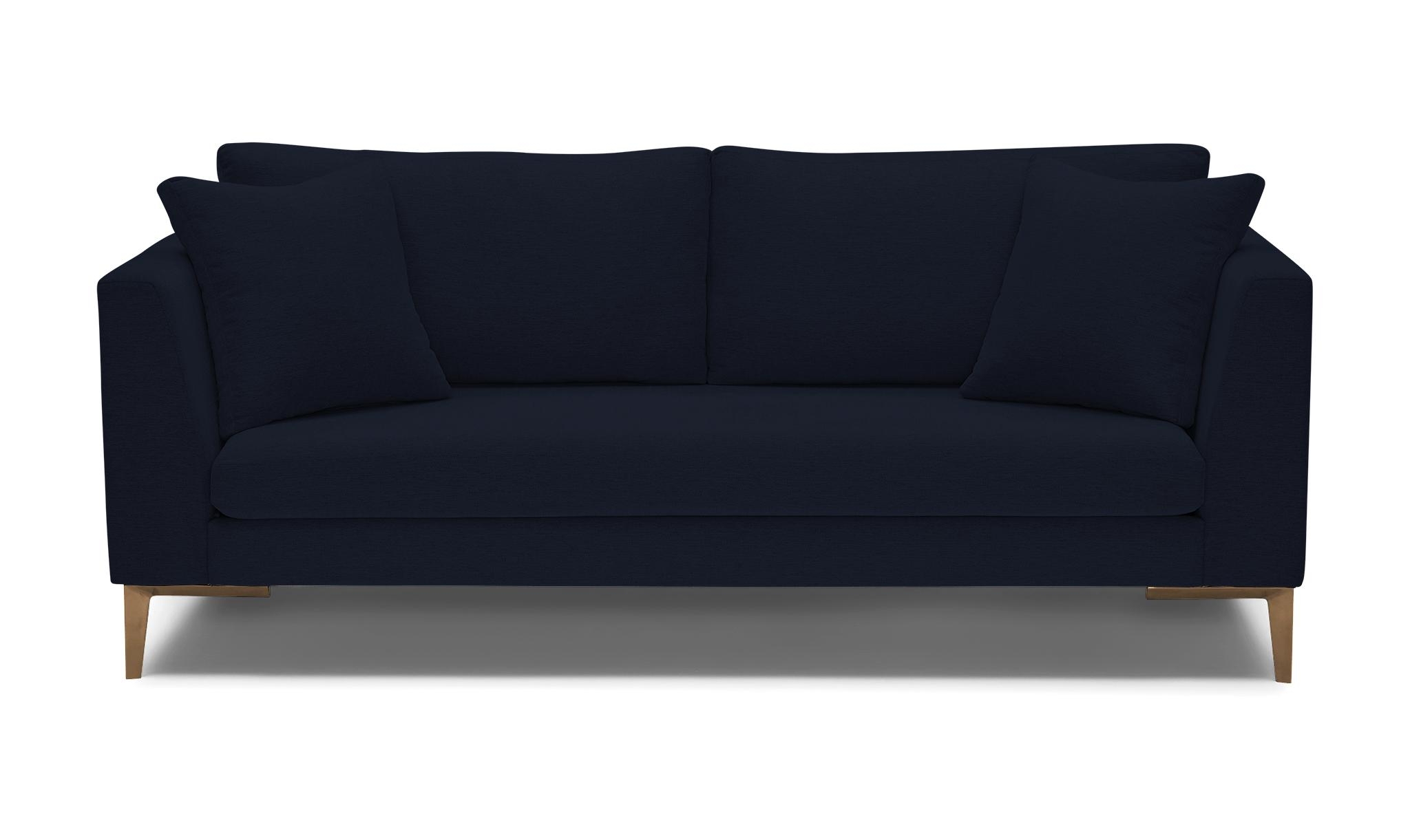 Blue Ainsley Mid Century Modern Sofa - Sunbrella Premier Indigo - Image 0