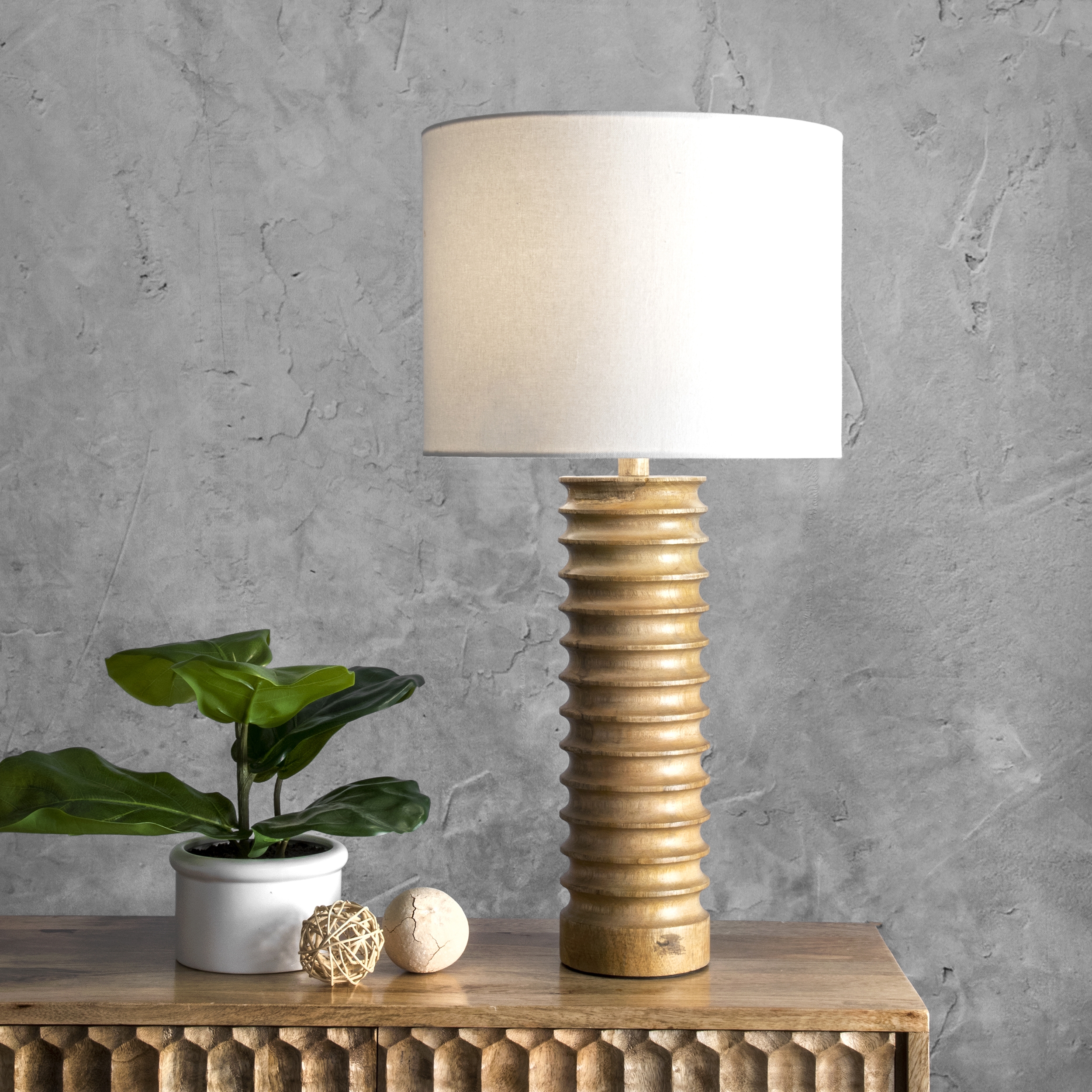 Canton 25" Wood Table Lamp - Image 0