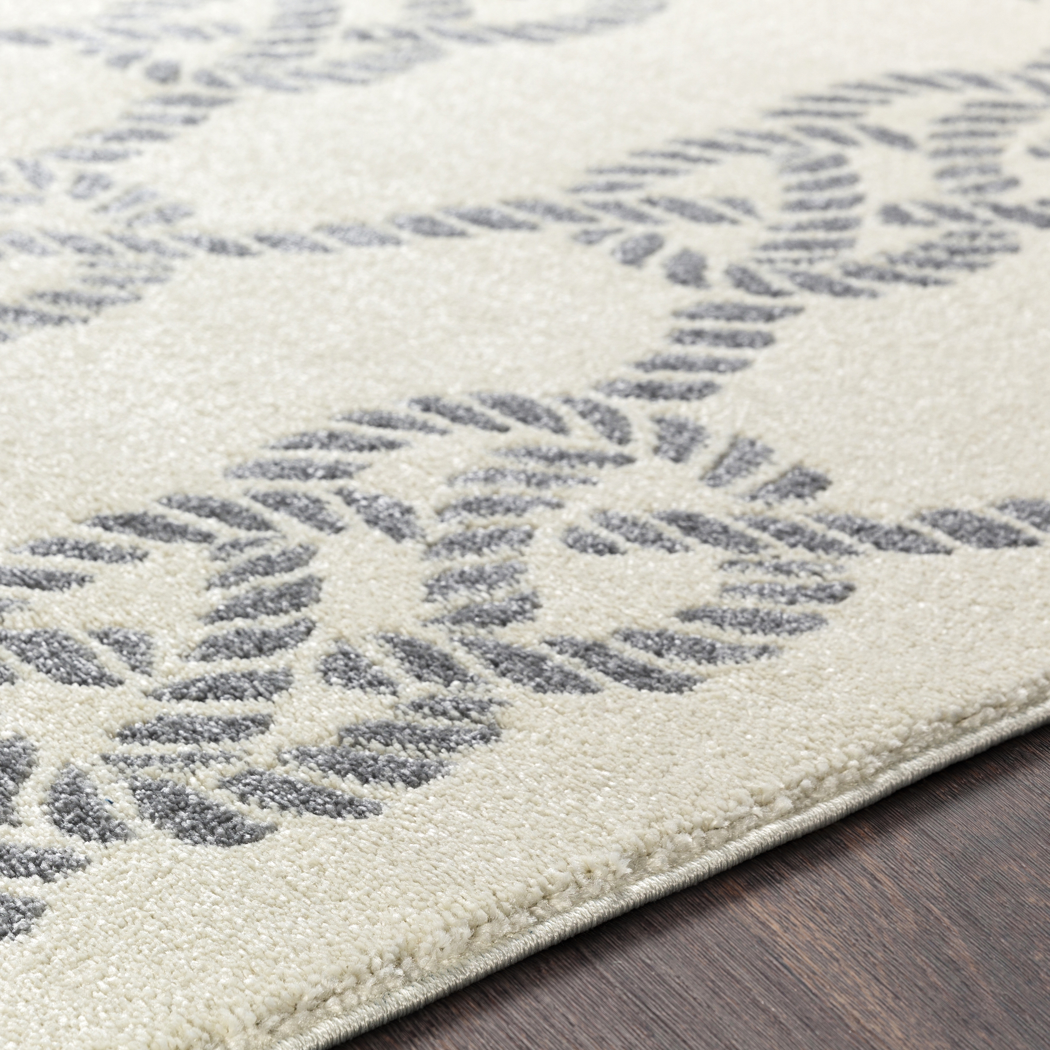 Horizon White Indoor 8'10" x 12'6" Machine Woven Rug - Image 3