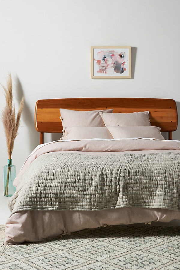 Amber Lewis for Anthropologie Woven Pfeiffer Bed Blanket By Amber Lewis for Anthropologie in Green Size Q top/bed - Image 0