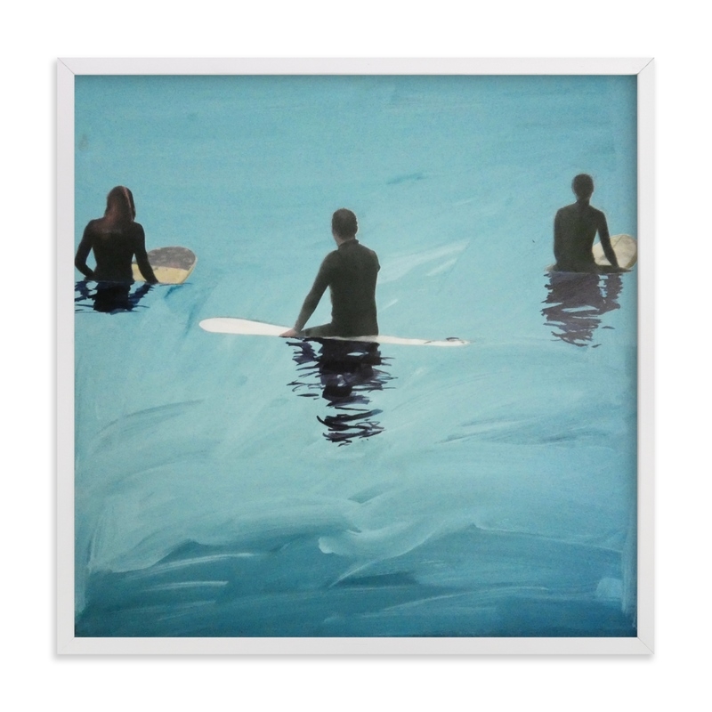 3 Surfers Waiting, Venice Pier Limited Edition Fine Art Print 1 - Image 0