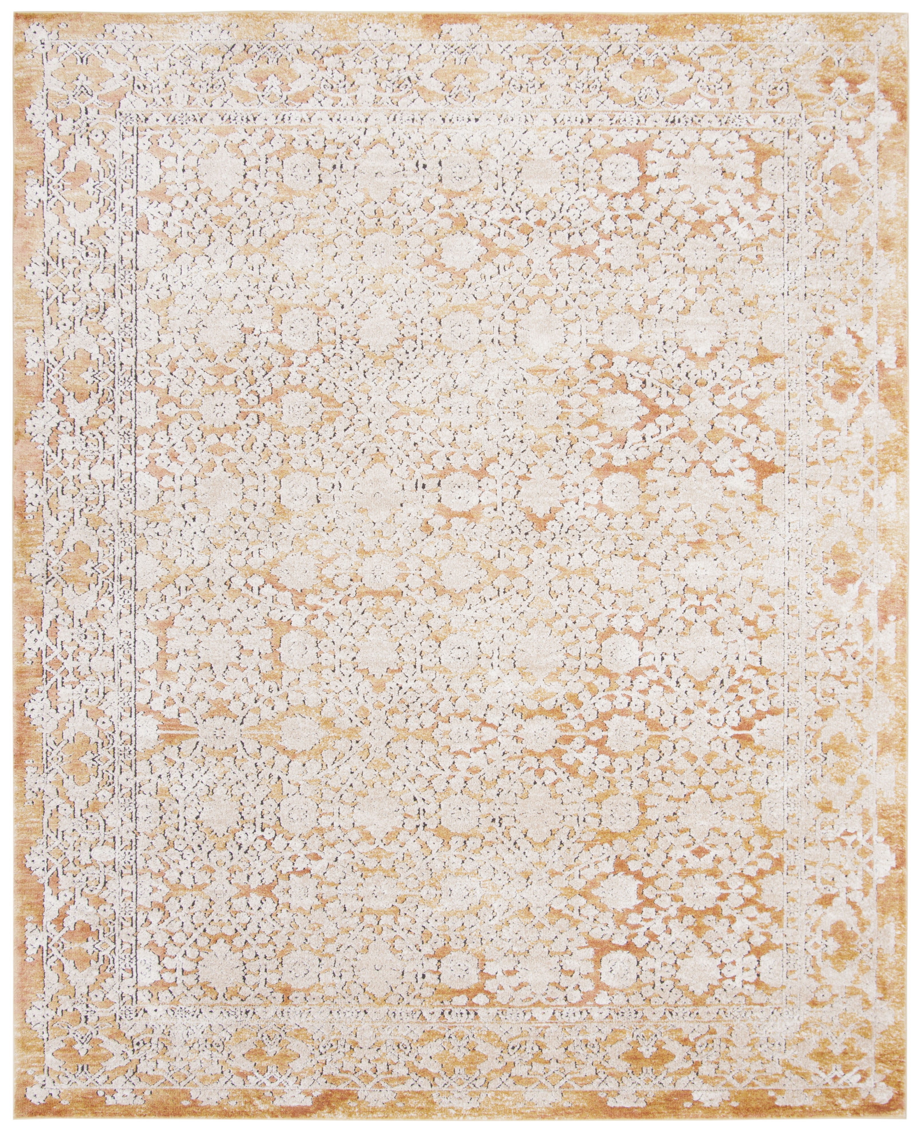 Arlo Home Woven Area Rug, PLM850G, Gold/Beige,  9' X 12' - Image 0