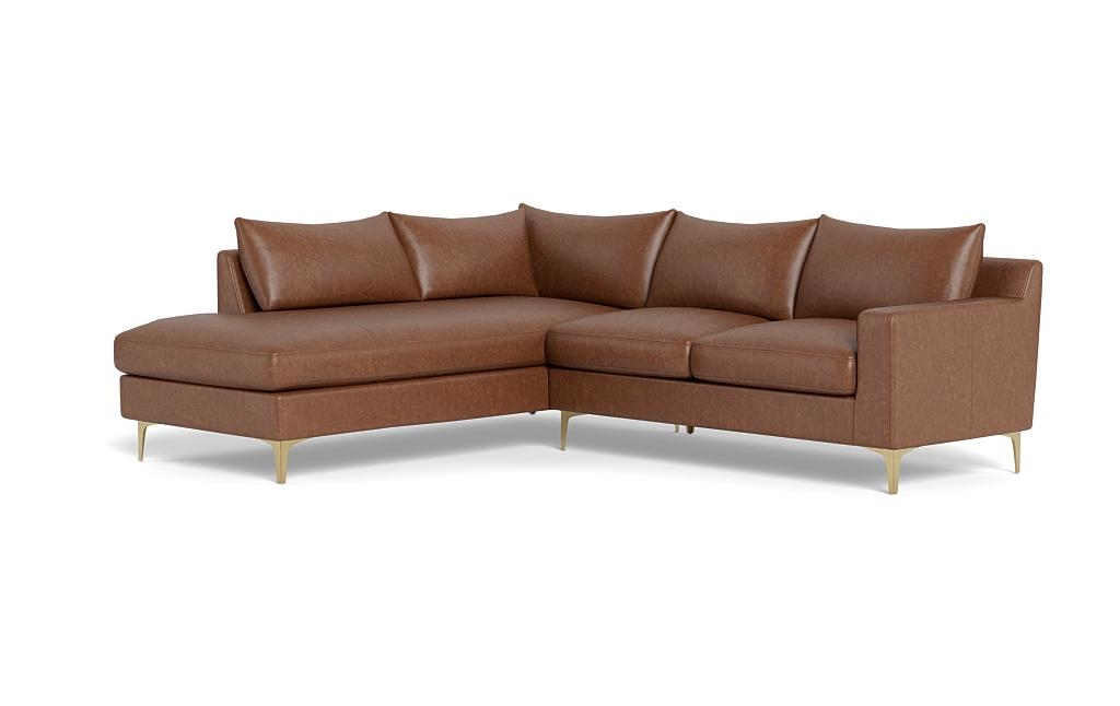 Sloan Leather 3-Seat Left Bumper Sectional - Image 2