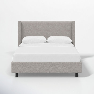 Hanson Upholstered Wingback Platform Bed - Image 0
