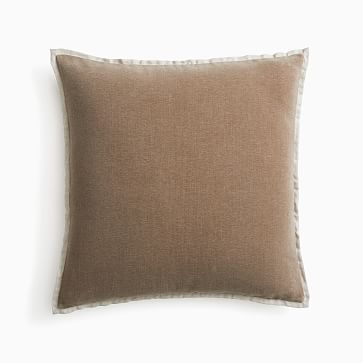 Classic Cotton Velvet Pillow Cover, 20"x20", Mocha - Image 0