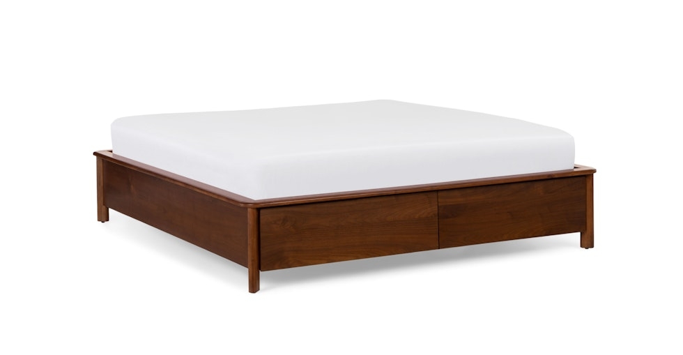 Pactera King Storage Bed - Walnut - Image 0