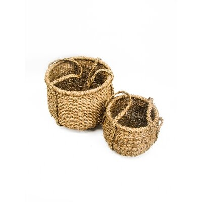 Tall Woven Seagrass Planter Basket By Bay Isle Home™, Set Of 2 - Image 0