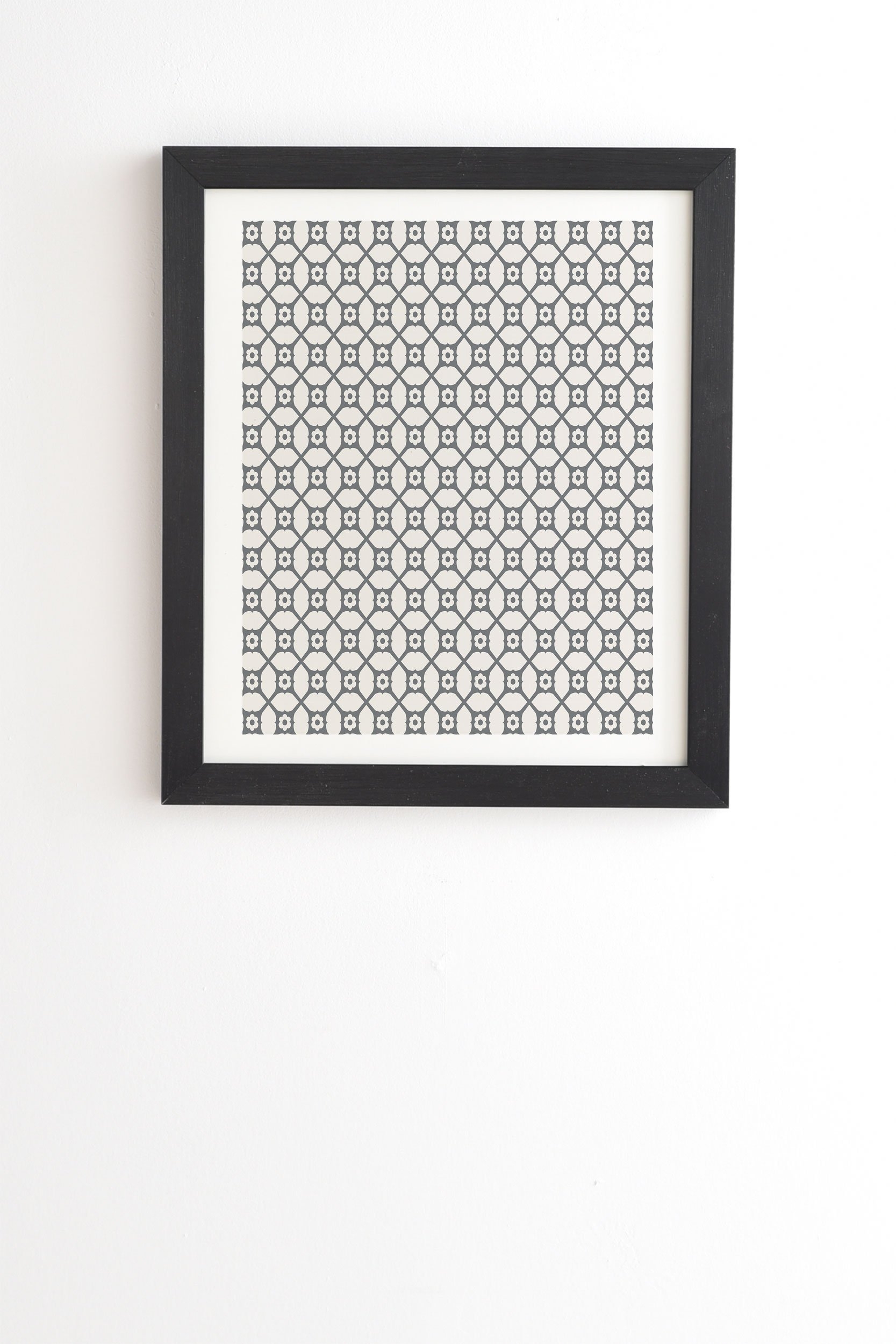Holli Zollinger Trellis Black Framed Wall Art - 8" x 9.5" - Image 0