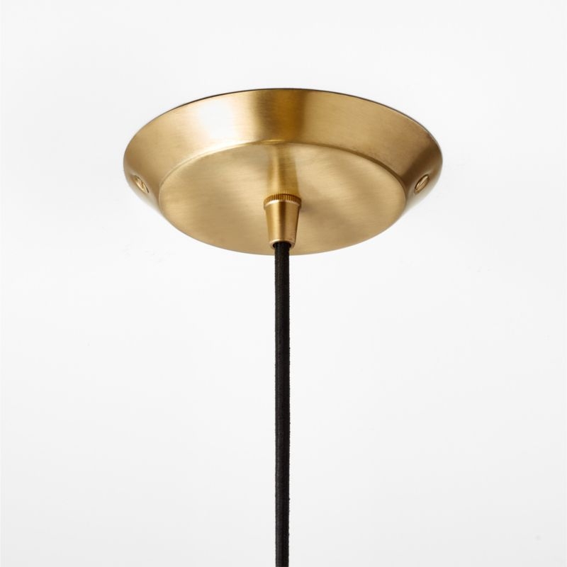 Exposior Polished Brass Pendant Light Model 018 16.75" by Paul McCobb - Image 3