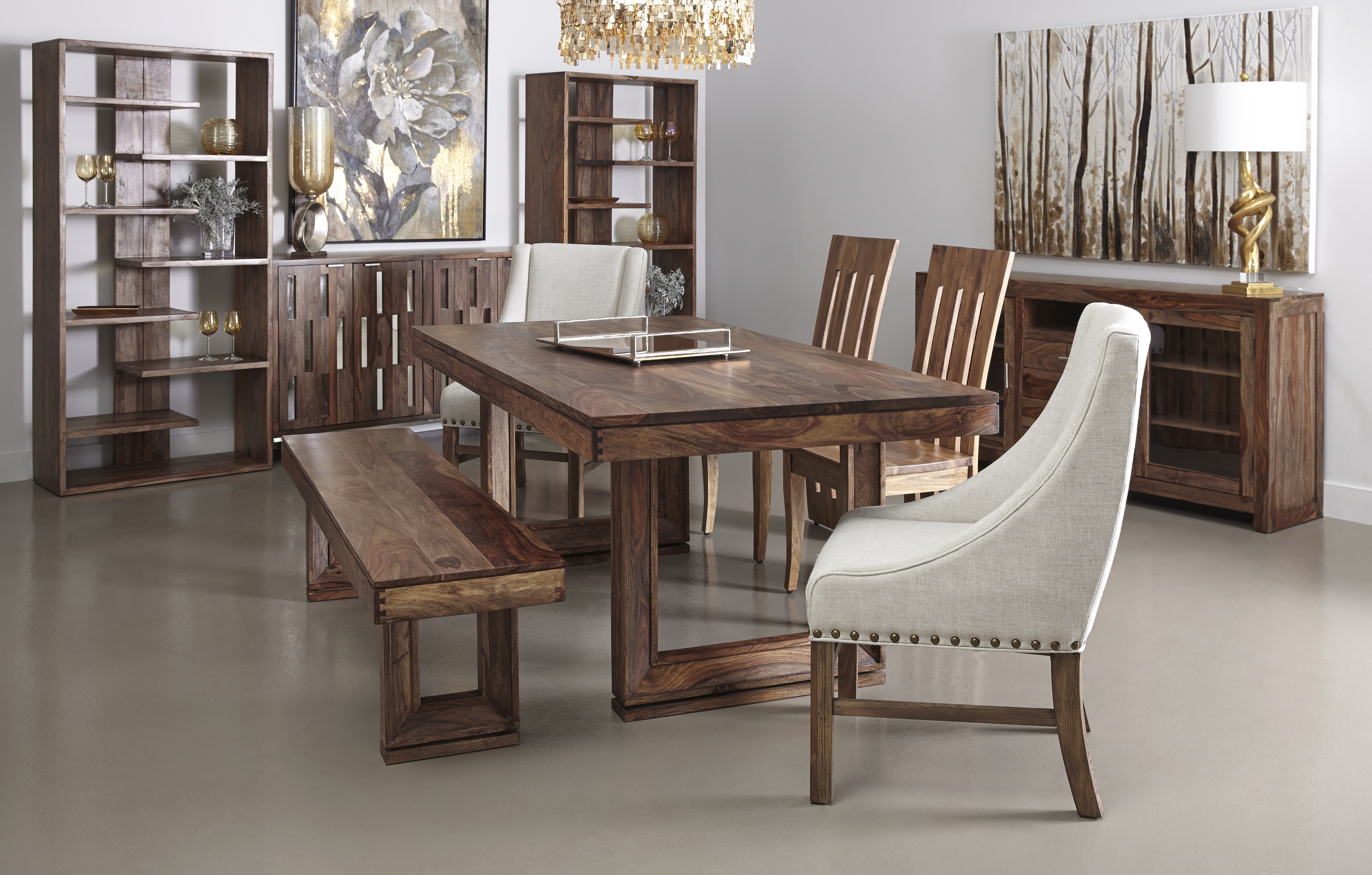 Brownstone Dining Table, Nut Brown - Image 2