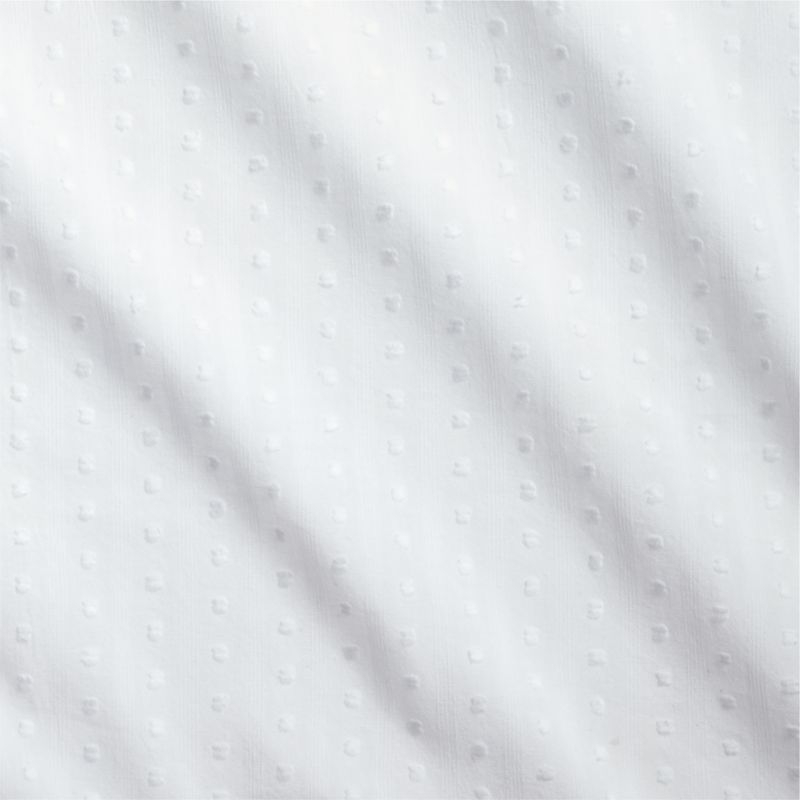 63" Sheer Dobby White Curtain Panel - Image 2