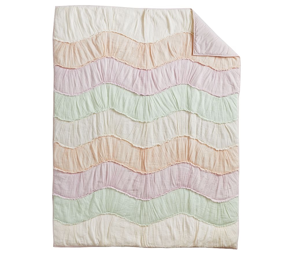 Ryleigh Ruched Wave Quilt, Full/Queen, Multi - Image 1