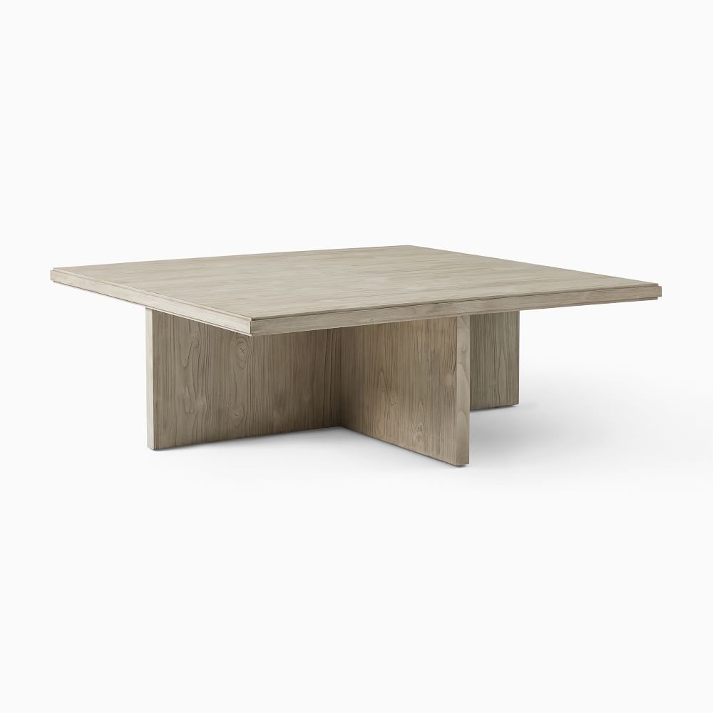 Santa Rosa 44" Square Coffee Table, Driftwood - Image 0