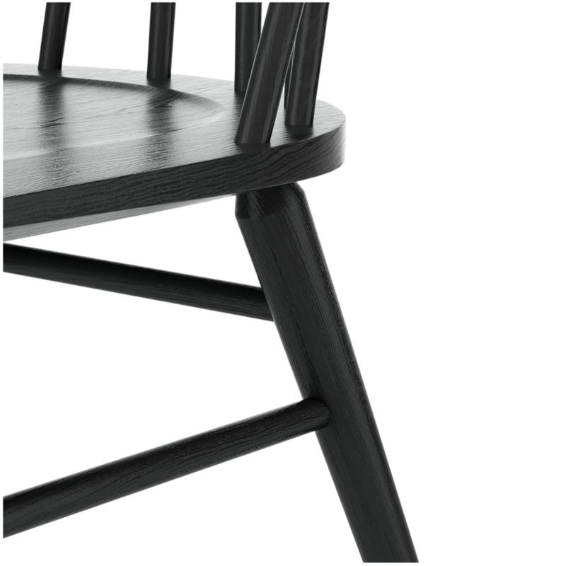 Paton Black Oak Windsor Dining Chair - Image 5