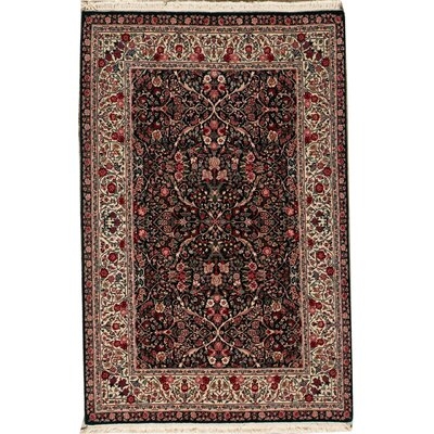 Shah Oriental Hand Knotted Wool Brown/Ivory Area Rug - Image 0