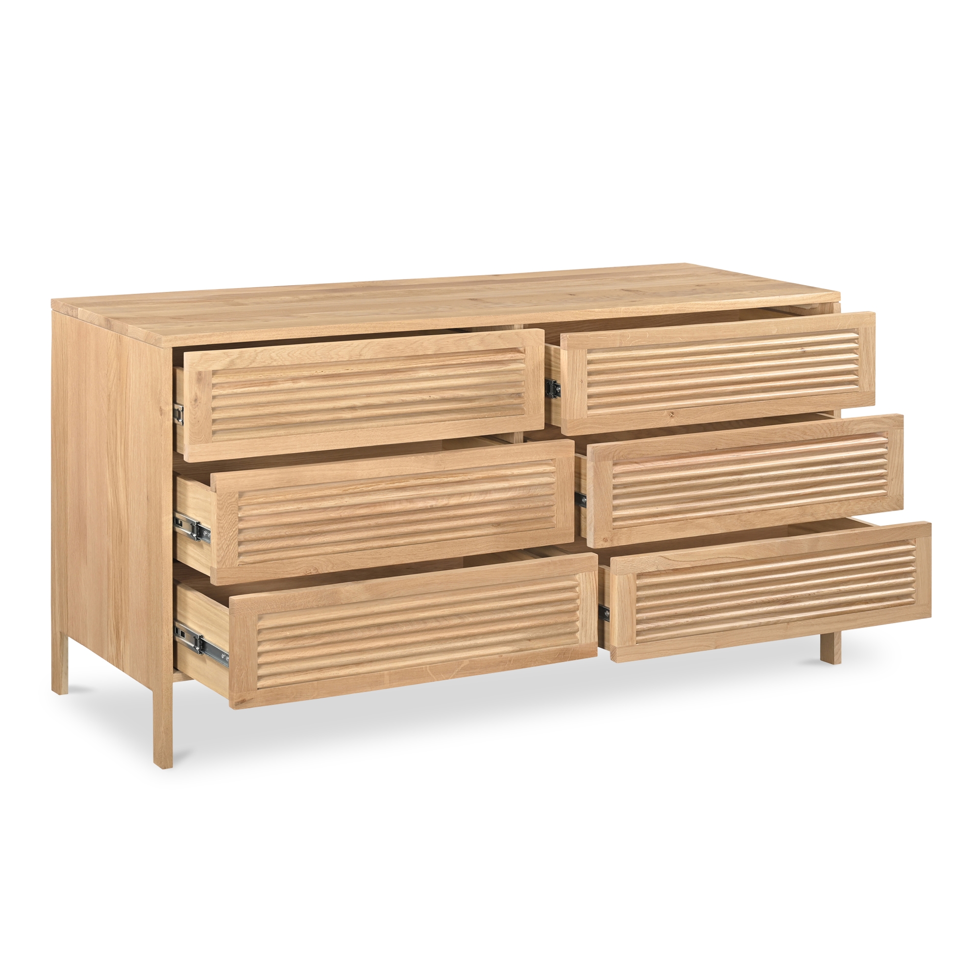 Teeda 6 Drawer Dresser Natural - Image 6