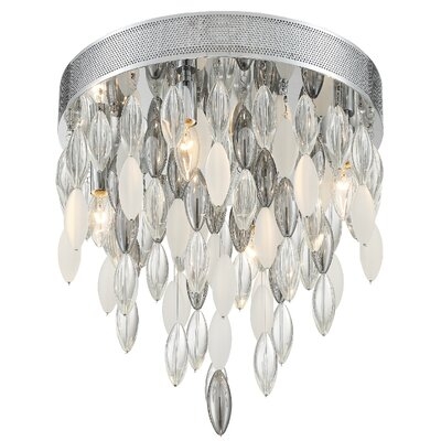 Garstang 4 - Light 16" Chandelier Style Tiered Flush Mount