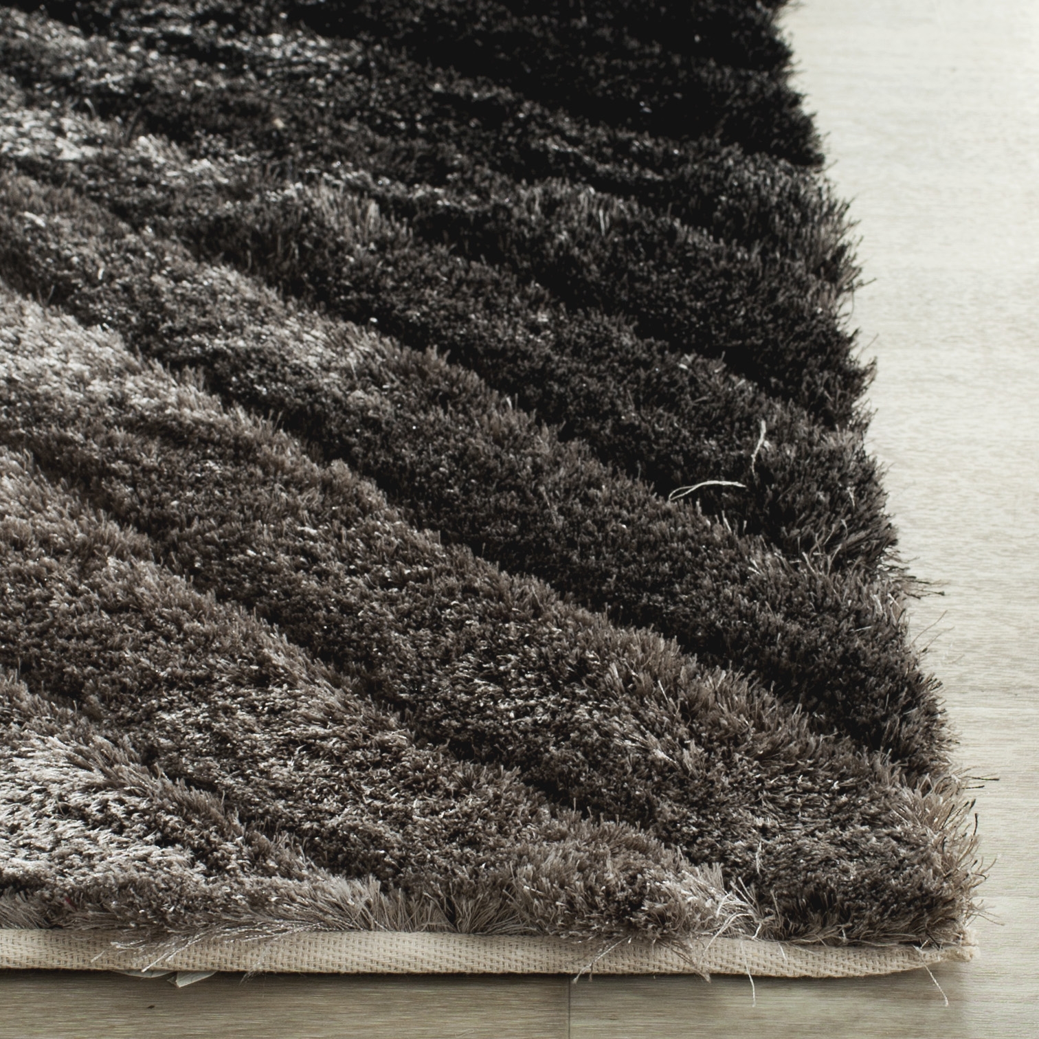 Arlo Home Hand Tufted Area Rug, SG552C, Silver,  6' X 6' Square - Image 1