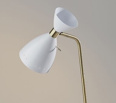 Elias Floor Lamp, White - Image 1
