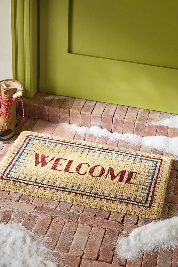 Welcome Border Printed Coir Doormat - Image 0