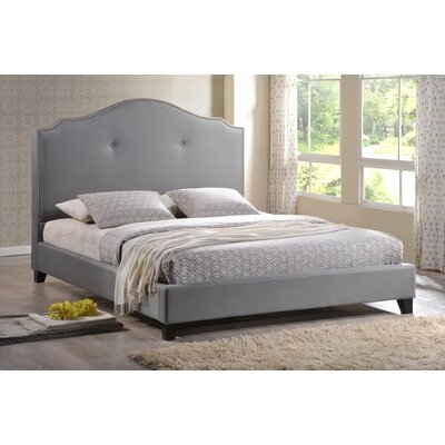 King Tufted Upholstered Low Profile Platform Bed - Image 0
