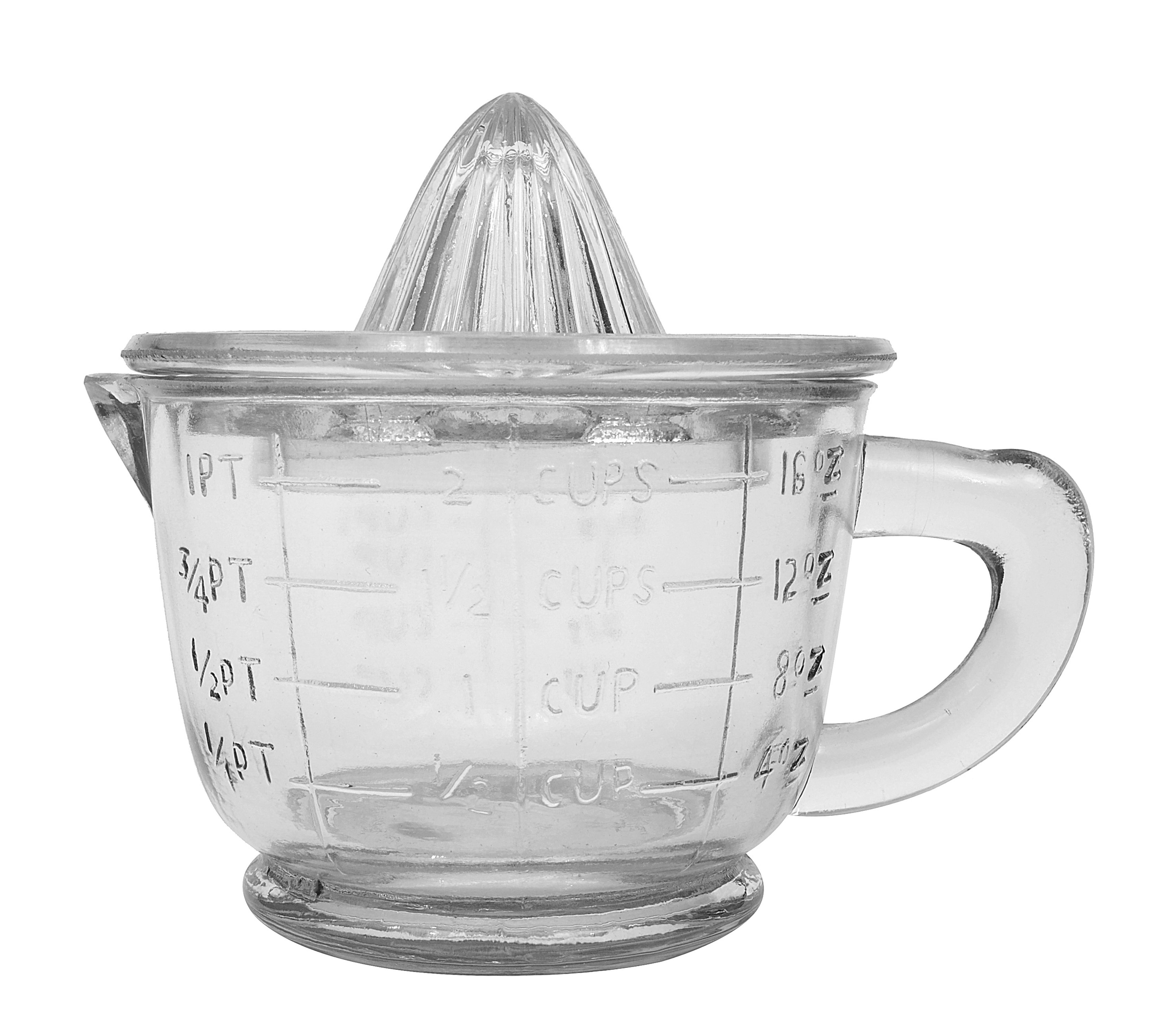 Clear Pressed Glass Juicer (Set of 2 Pieces) - Image 0