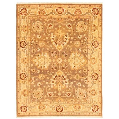 One-of-a-Kind Aeriona Hand-Knotted 2010s Double Knot Brown 8' x 10'3" Wool Area Rug - Image 0