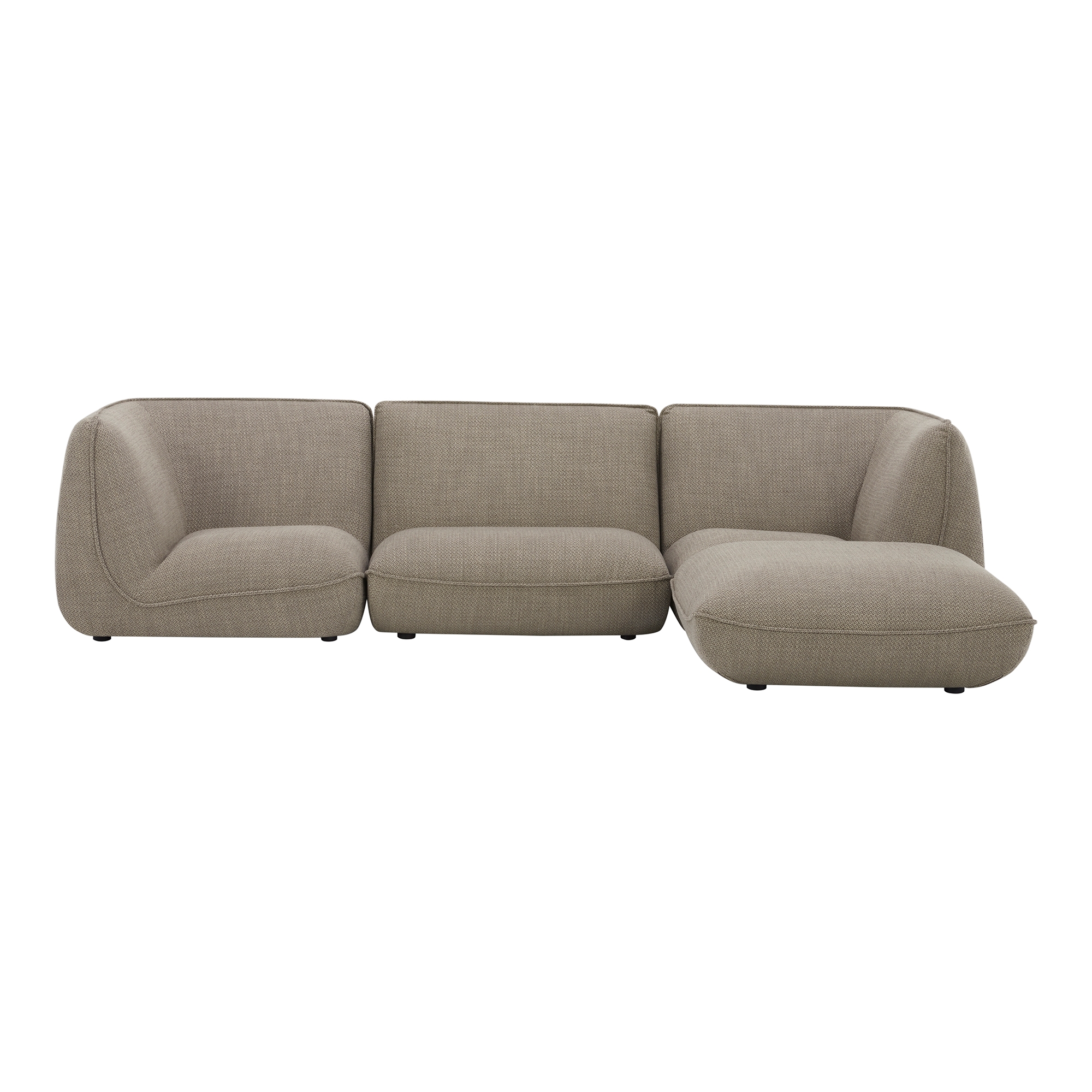 Zeppelin Lounge Modular Sectional Speckled Pumice - Image 4