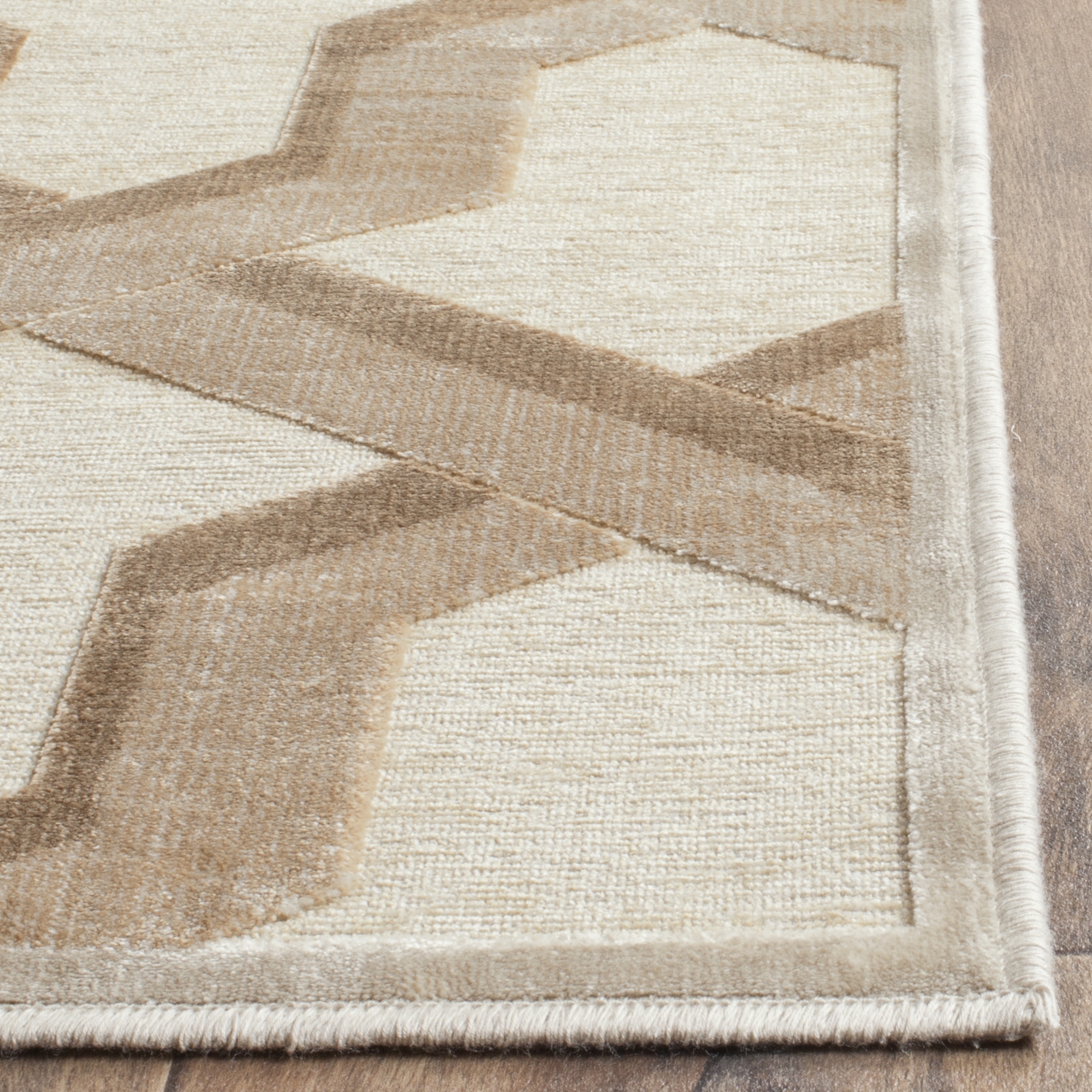 Arlo Home Woven Area Rug, PAR354-3440, Stone,  4' X 5' 7" - Image 1