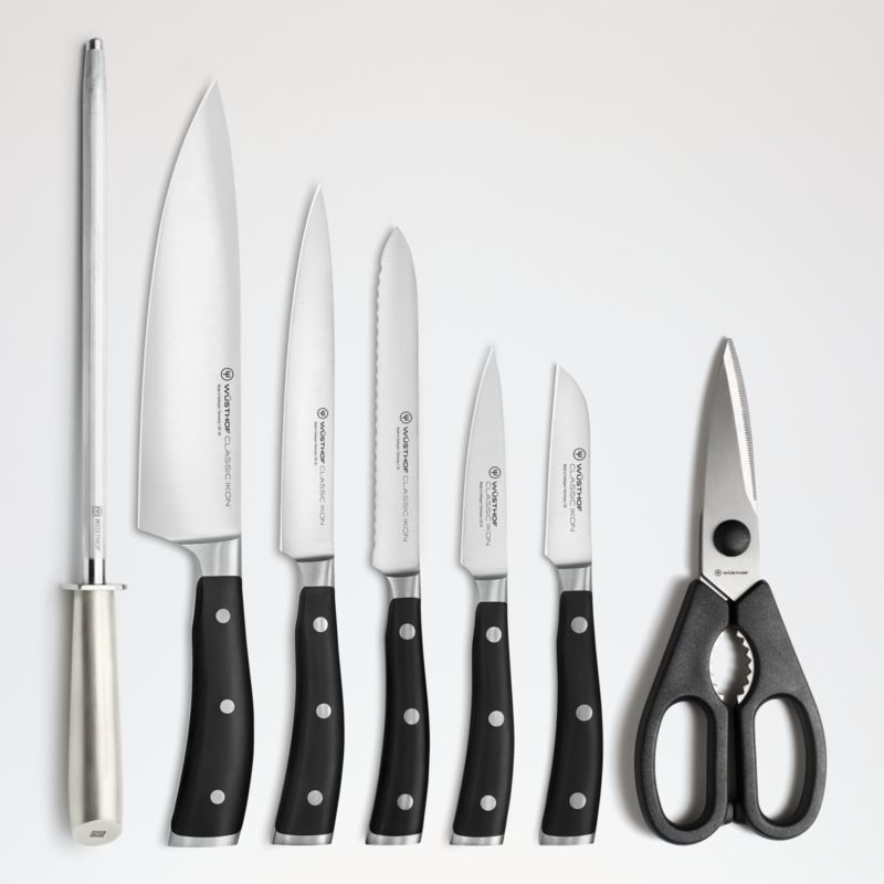 Wusthof ® Classic Ikon 8-Piece Acacia Knife Block Set - Image 1