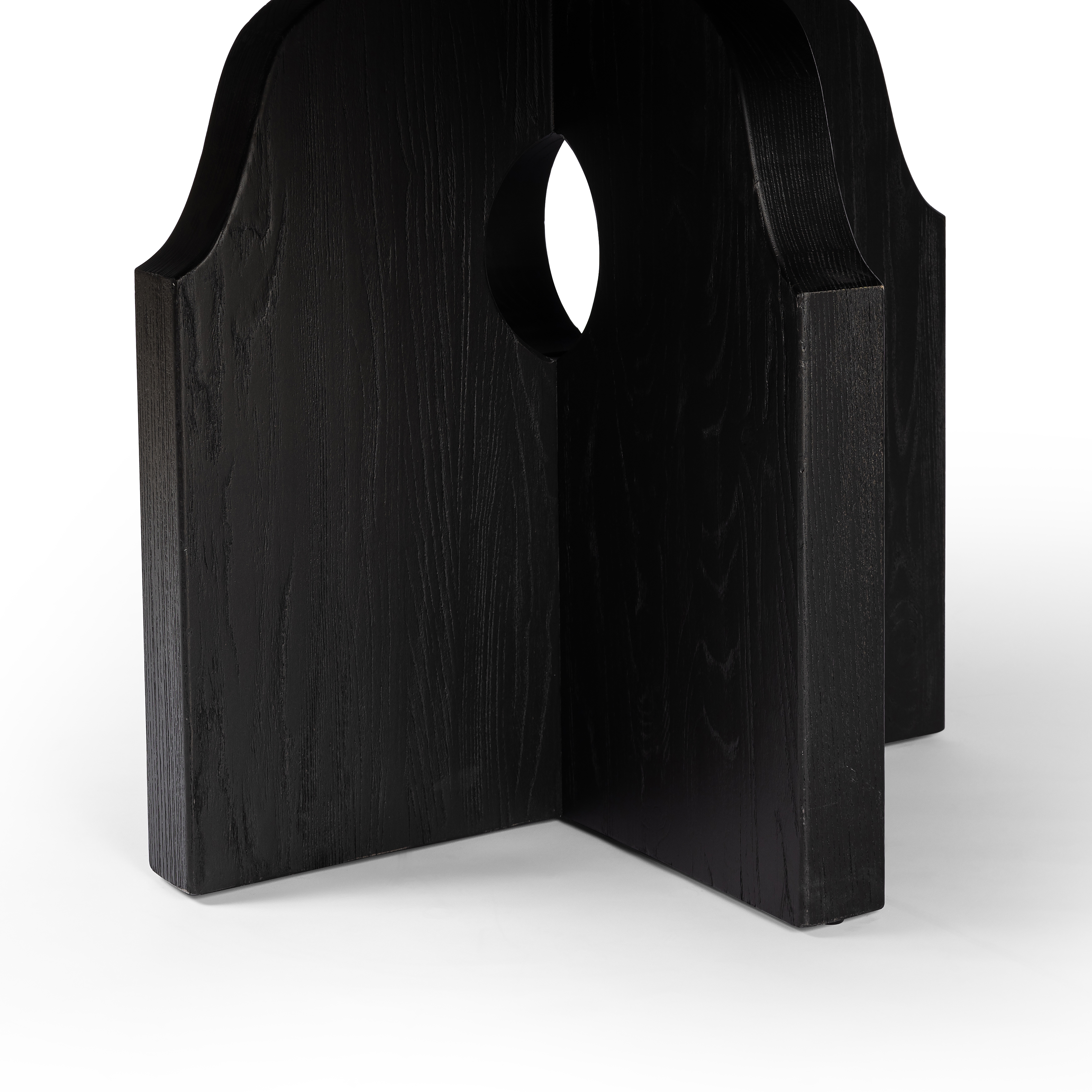 Allandale Round Dining Table-Black Elm - Image 5