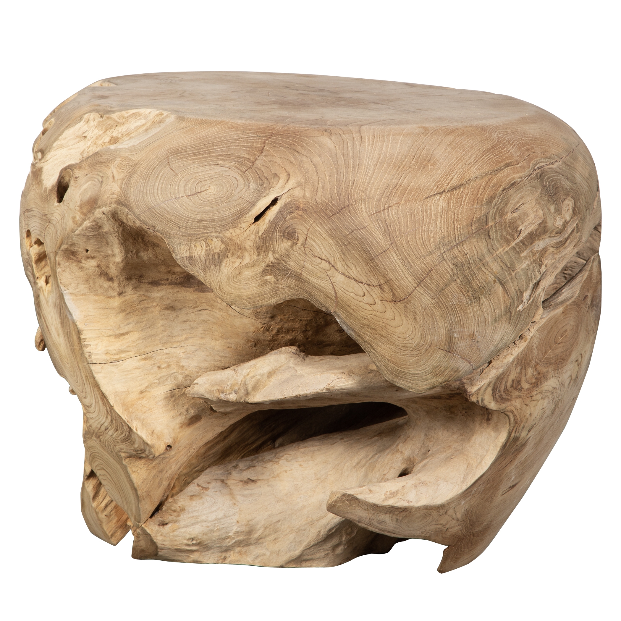 Sola Handcrafted Teak Side Table - Image 5