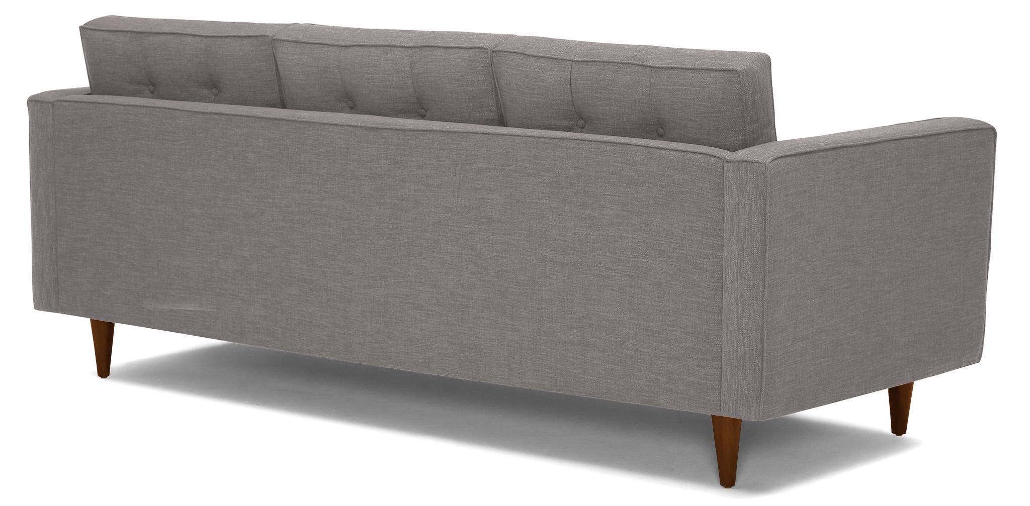 Purple Braxton Mid Century Modern Sofa - Sunbrella Premier Wisteria - Mocha - Image 3