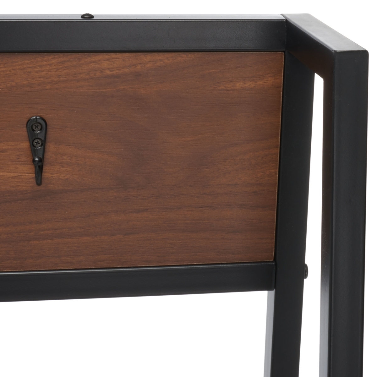 Akasha Hall Tree - Walnut / Black - Safavieh - Image 2