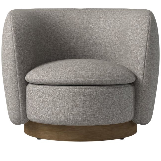 Muir Swivel Chair Taylor Felt Grey by Lawson-Fenning - Image 0