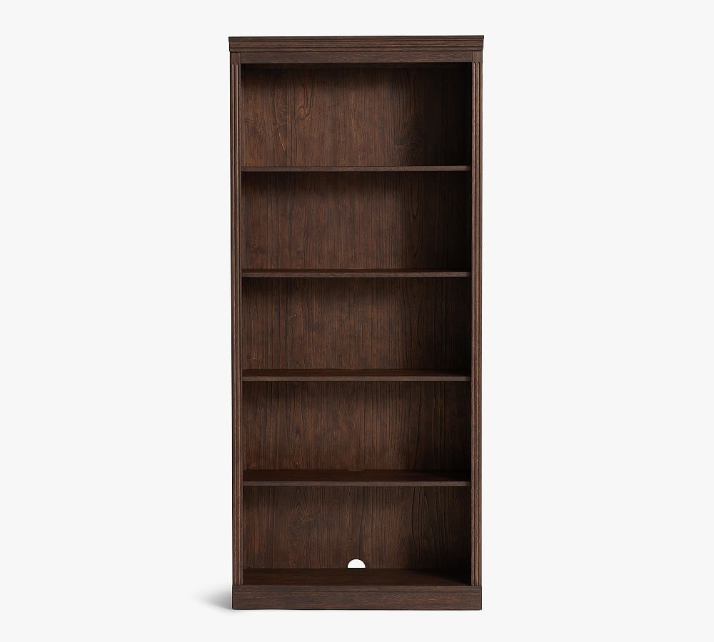 Livingston 35" x 80" Bookcase, Brown Wash - Image 0
