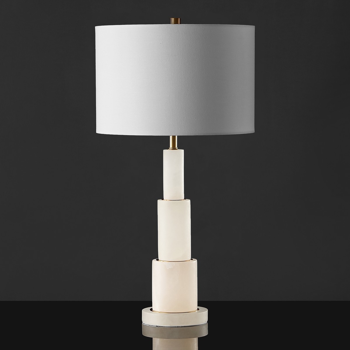 Gardiner Alabaster Table Lamp - White / Gold - Safavieh - Image 0