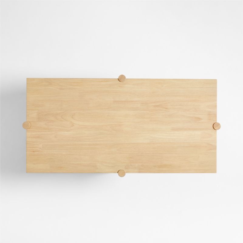 Jo Rectangular Wood Coffee Table - Image 4