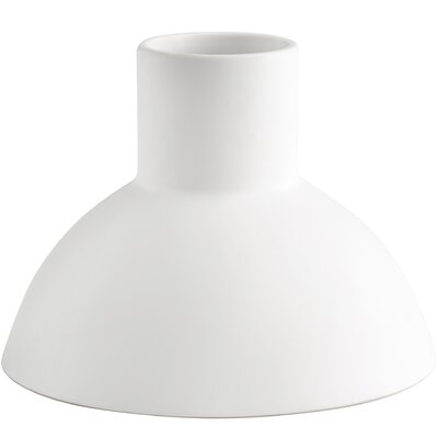 Purezza White Ceramic Table Vase - Image 0