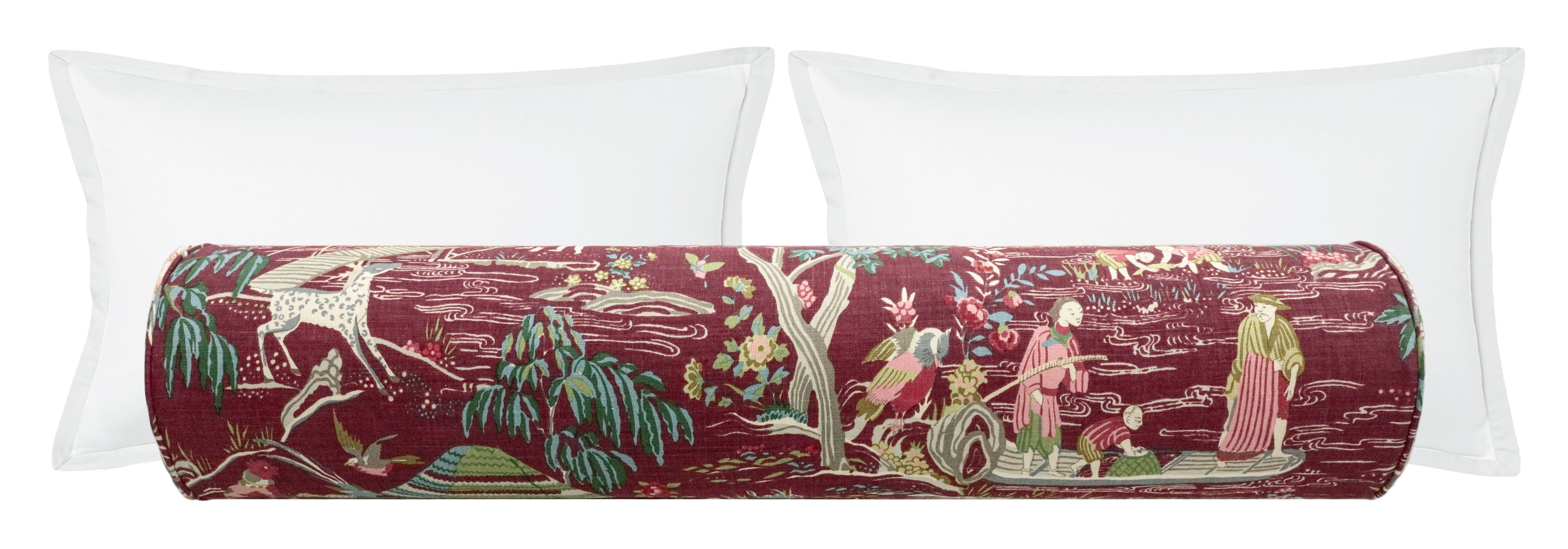 THE BOLSTER :: YANGTZE RIVER // AUBERGINE | SCHUMACHER - TWIN // 9" X 24" - Image 0