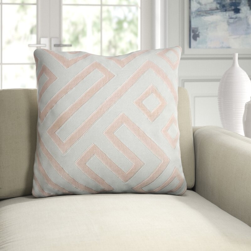 CompanyC Maze Square Cotton Pillow Cover & Insert - Image 0