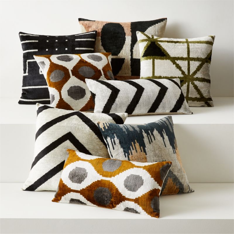 Septime Turkish Silk Throw Pillow Cover 20''x20" - Image 3