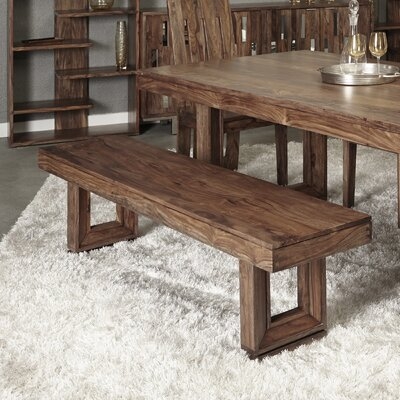 Thorger Brownstone Solid Wood Bench - Image 0