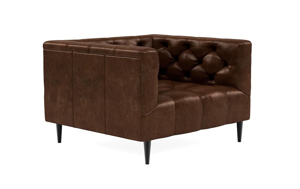 Ms. Chesterfield Leather Accent Chair by Apartment Therapy - Image 1