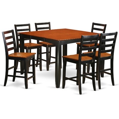 Teressa Butterfly Leaf Rubberwood Solid Wood Dining Set - Image 0