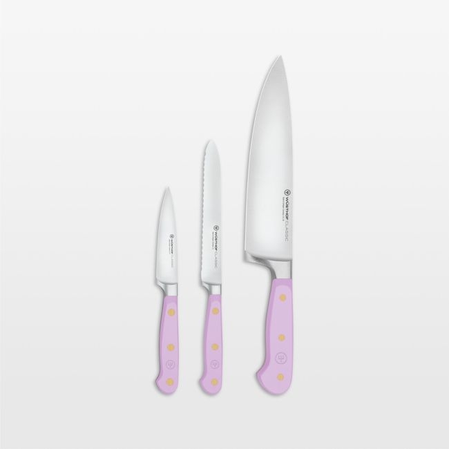Wusthof ® Classic Purple Yam 3-Piece Chef's, Utility, Paring Knife Set - Image 0