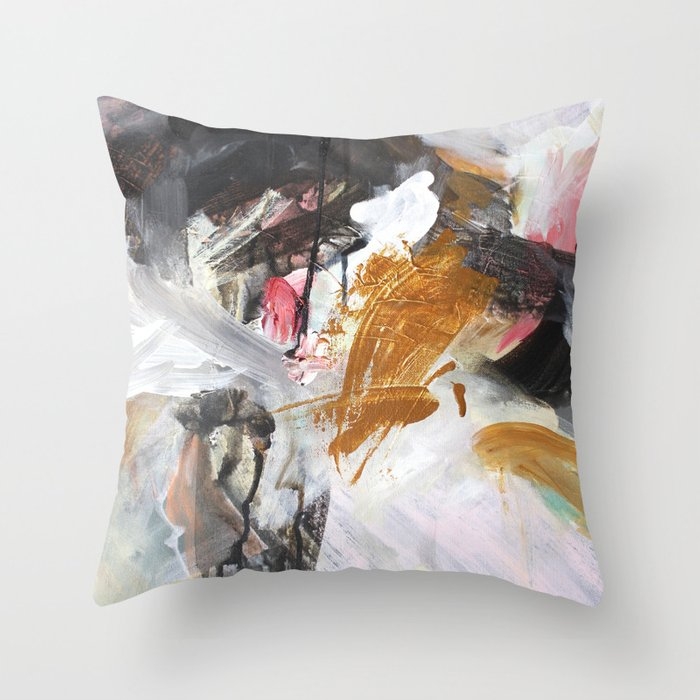 Something Heavy Throw Pillow by Jennifer Gauthier - Cover (18" x 18") With Pillow Insert - Outdoor Pillow - Image 0