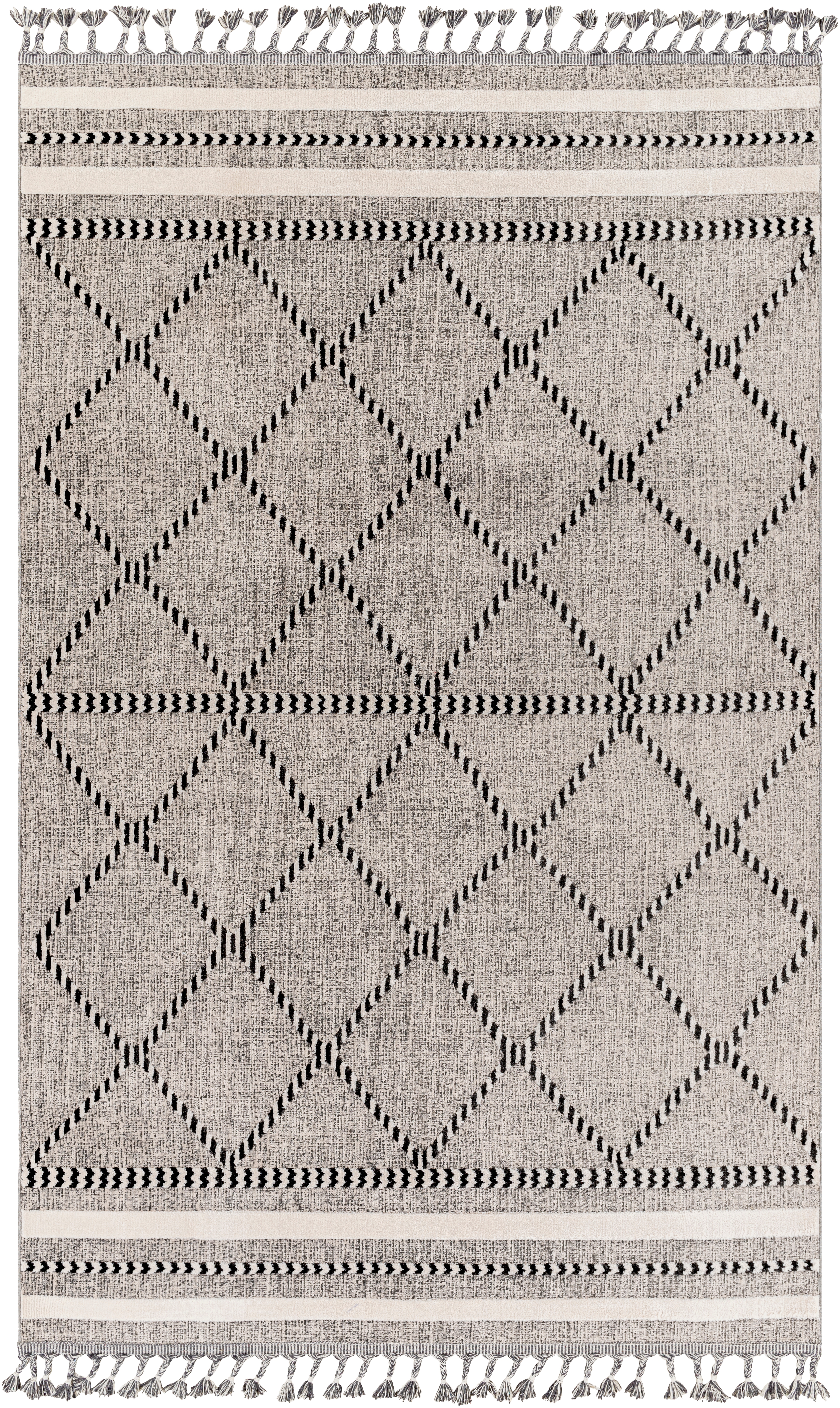 Palermo Beige Indoor 9'2" x 12' Machine Woven Rug - Image 0
