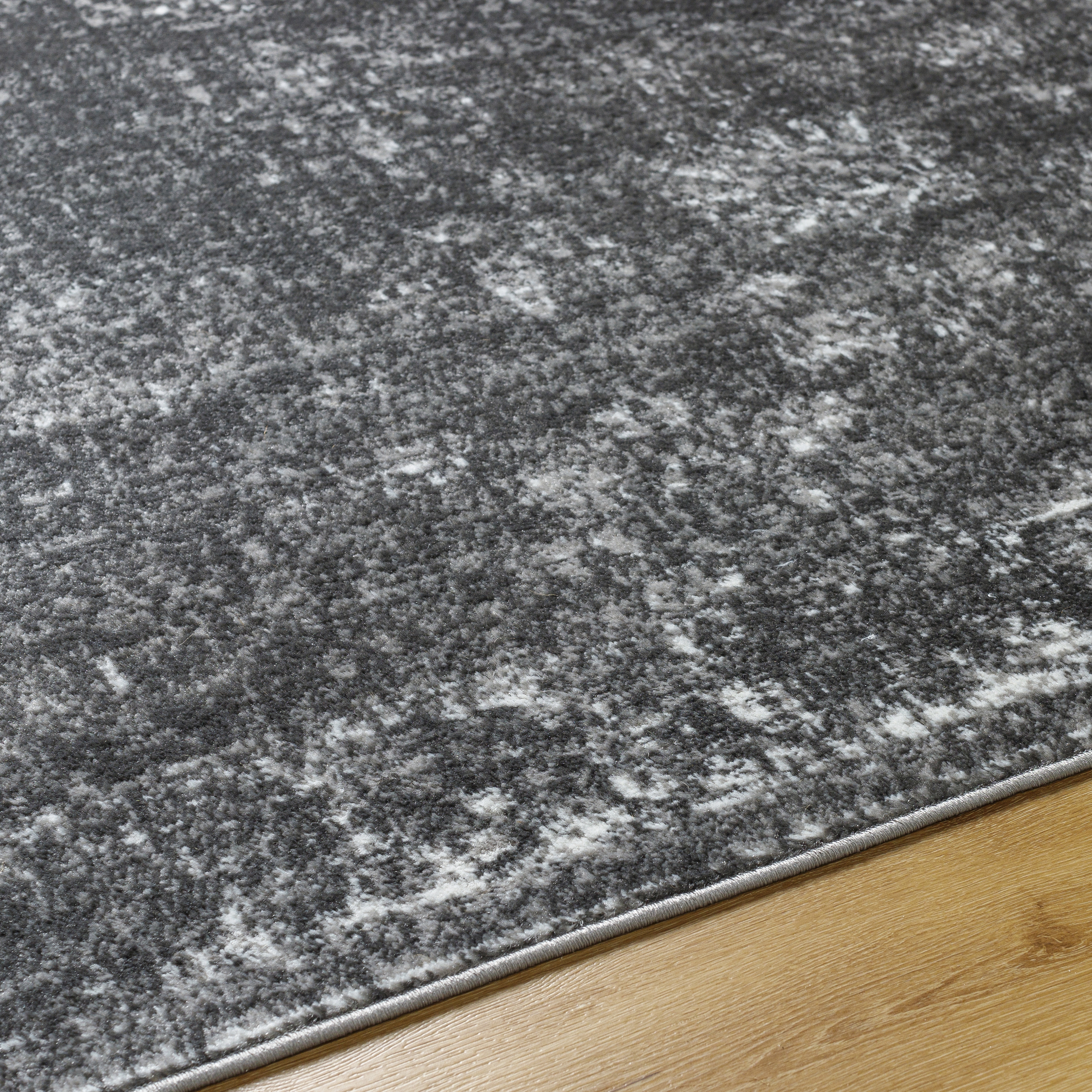 Monte Carlo Gray Indoor 8'10" x 12' Machine Woven Rug - Image 3